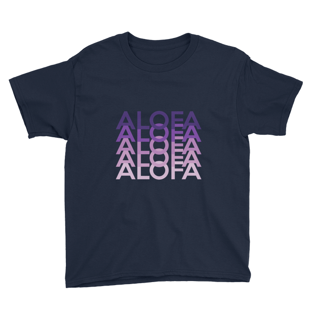 Purple Alofa Repeat *KIDS SHORT SLEEVE*