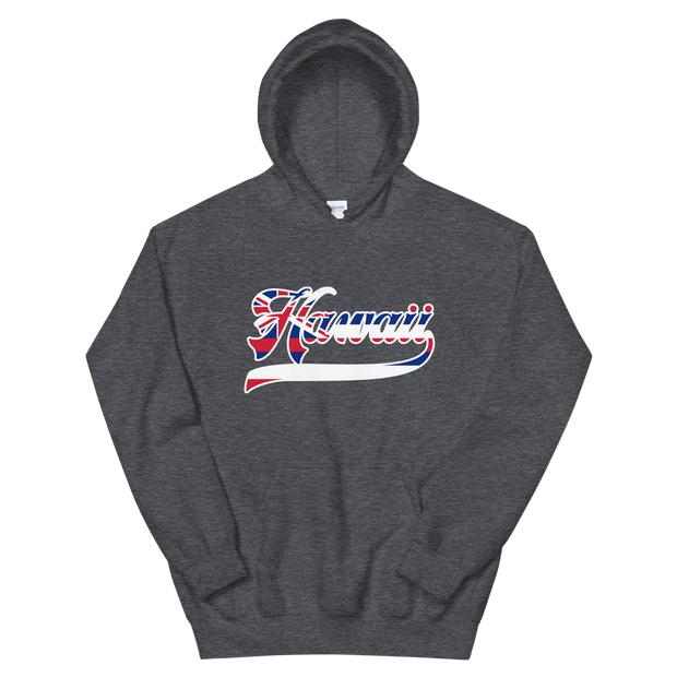 Hawaii Union Jack - Flag with White Border *ADULT HOODIE*