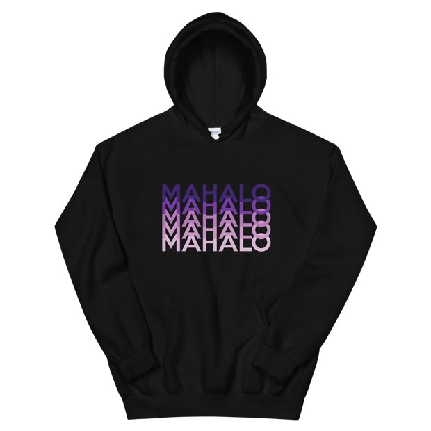 Purple Mahalo Repeat *ADULT HOODIE*