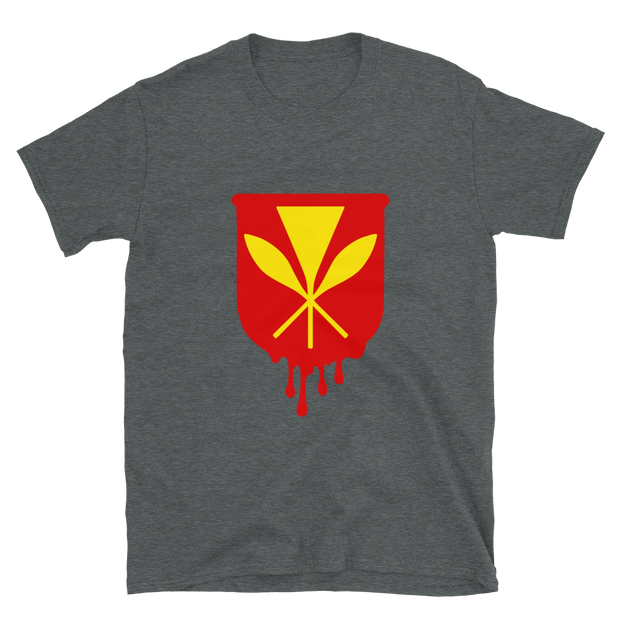 Kanaka Maoli Crest - Red *ADULT SHORT SLEEVE*