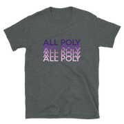 Purple All Poly Repeat *ADULT SHORT SLEEVE*