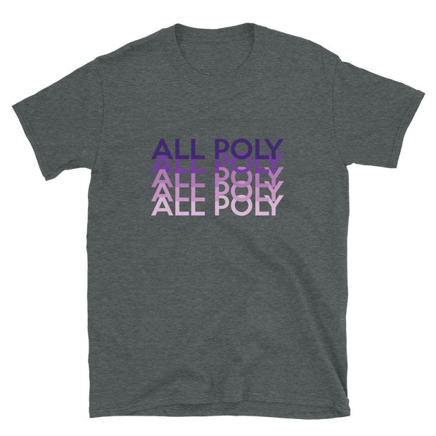 Purple All Poly Repeat *ADULT SHORT SLEEVE*