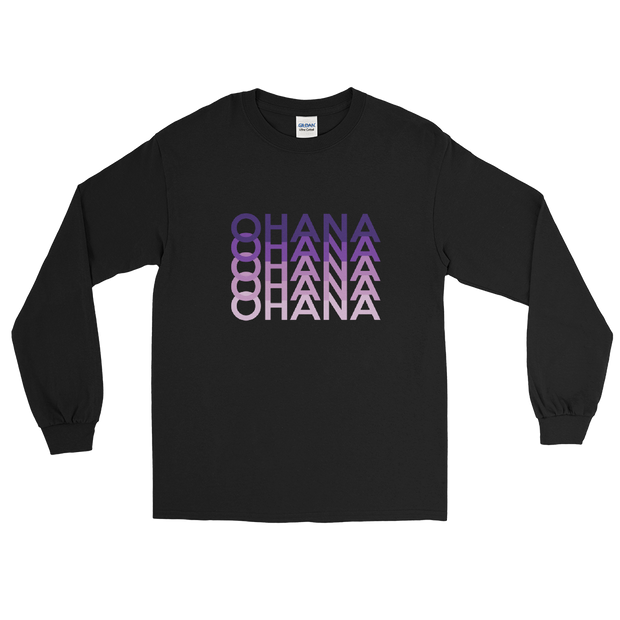 Purple Ohana Repeat *ADULT LONG SLEEVE*