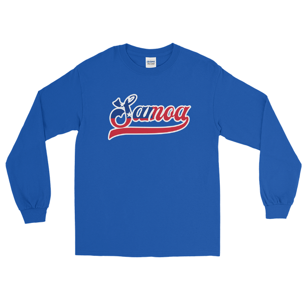 Samoa 685 - Flag with White Border (front/back) *ADULT LONG SLEEVE*