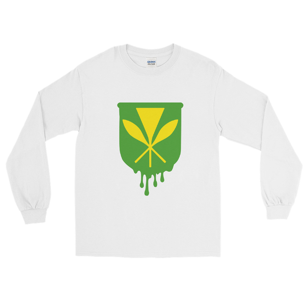 Kanaka Maoli Crest - Green *ADULT LONG SLEEVE*