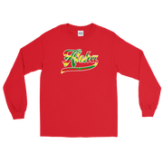 Aloha Script ~ Flag with White Border *ADULT LONG SLEEVE*