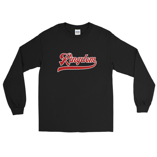 Kingdom Script ~ Red with White Border *ADULT LONG SLEEVE*