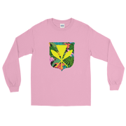 Kanaka Maoli Coat of Arms with Floral Shield *ADULT LONG SLEEVE*