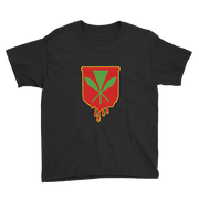 Kanaka Maoli Crest - Red with Yellow Border *KIDS SHORT SLEEVE*