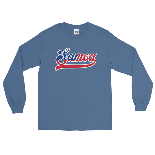 Samoa 685 - Flag with White Border (front/back) *ADULT LONG SLEEVE*