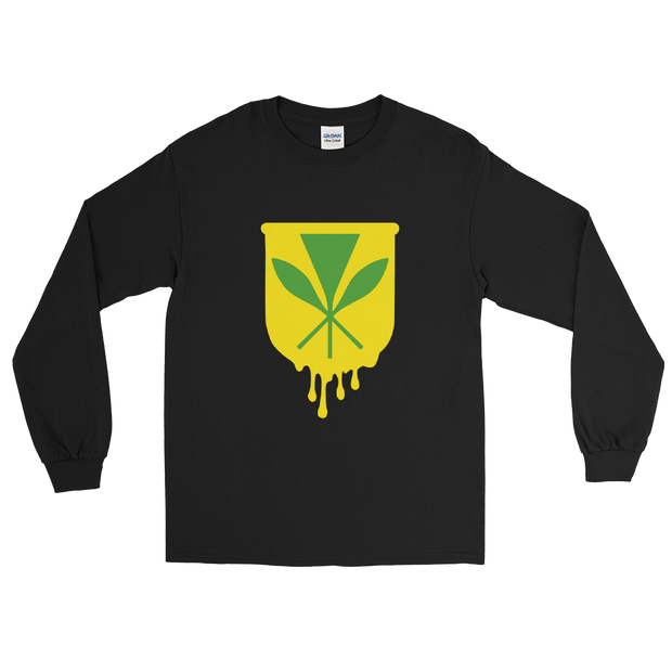 Kanaka Maoli Crest - Yellow *ADULT LONG SLEEVE*