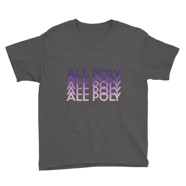 Purple All Poly Repeat *KIDS SHORT SLEEVE*