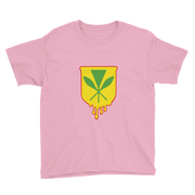 Kanaka Maoli Crest - Yellow with Red Border *KIDS SHORT SLEEVE*