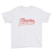 Kingdom Script ~ White with Red Border *KIDS SHORT SLEEVE*