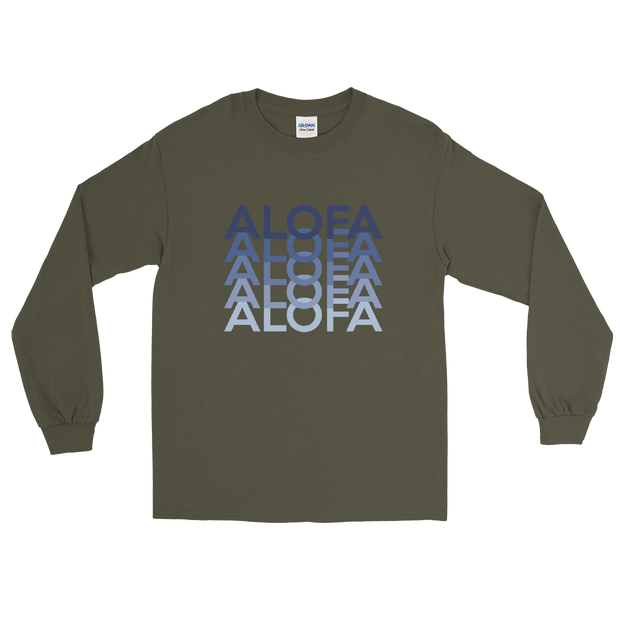 Blue Alofa Repeat *ADULT LONG SLEEVE*