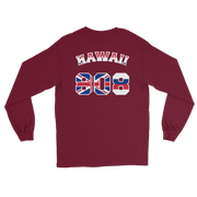 Hawaii 808 Sovereignty - Flag Jersey with White Border (front/back) *ADULT LONG SLEEVE*