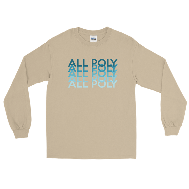 Blue All Poly Repeat *ADULT LONG SLEEVE*