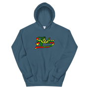 Aloha Script ~ Flag with Black Border *ADULT HOODIE*