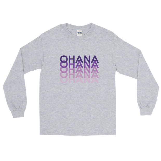 Purple Ohana Repeat *ADULT LONG SLEEVE*