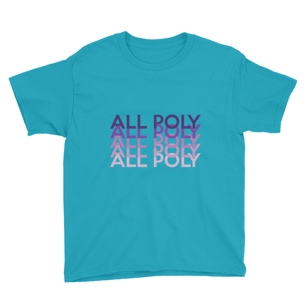 Purple All Poly Repeat *KIDS SHORT SLEEVE*