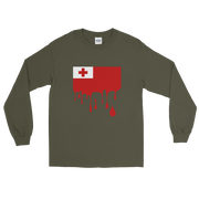 Drip Tonga - Flag Horizontal *ADULT LONG SLEEVE*