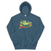 Aloha Script ~ Flag with White Border *ADULT HOODIE*