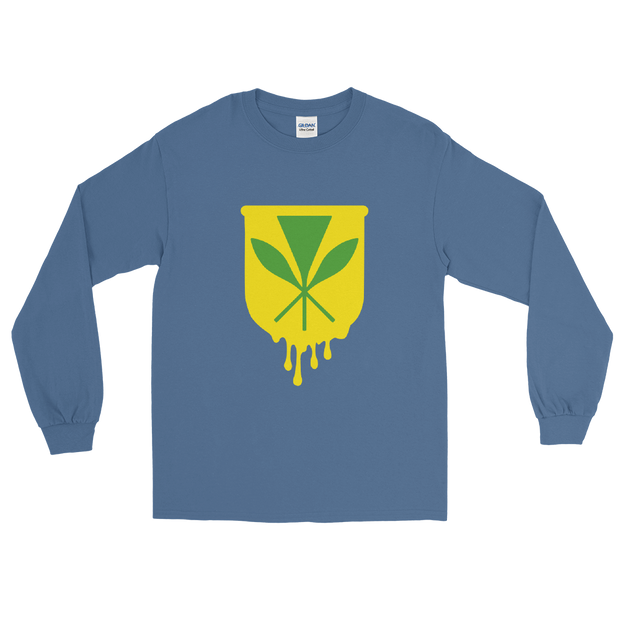 Kanaka Maoli Crest - Yellow *ADULT LONG SLEEVE*