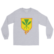 Kanaka Maoli Crest - Yellow with Red Border *ADULT LONG SLEEVE*