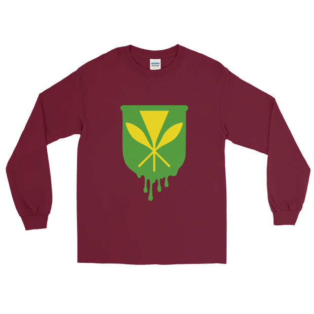 Kanaka Maoli Crest - Green *ADULT LONG SLEEVE*