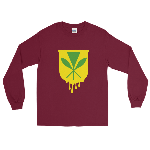 Kanaka Maoli Crest - Yellow *ADULT LONG SLEEVE*