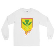 Kanaka Maoli Crest - Yellow with Red Border *ADULT LONG SLEEVE*