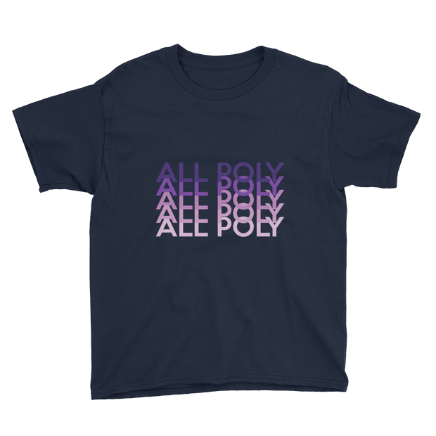 Purple All Poly Repeat *KIDS SHORT SLEEVE*