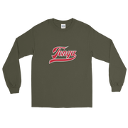 Tonga Script ~ Red with White Border *ADULT LONG SLEEVE*