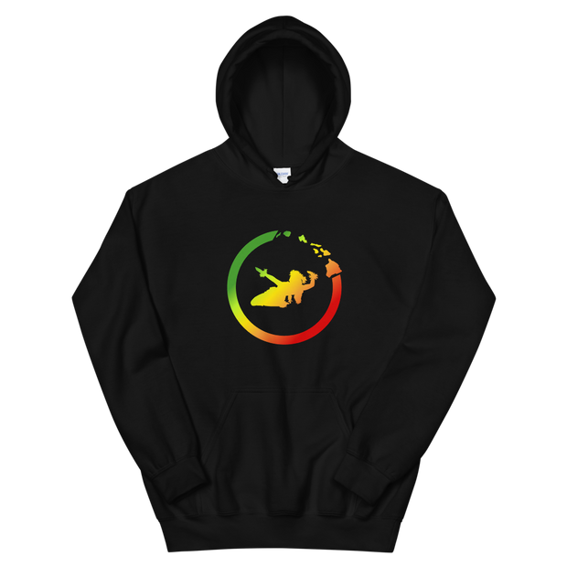 Hawaiian Islands Ring - Hula Wahine - Kanaka Maoli fade *ADULT HOODIE*