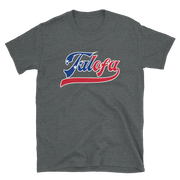 Talofa Script ~ Flag with White Border *ADULT SHORT SLEEVE*