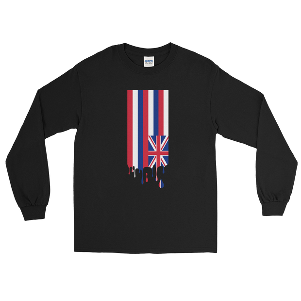 Drip Hawaii Sovereignty - Flag Vertical *ADULT LONG SLEEVE*