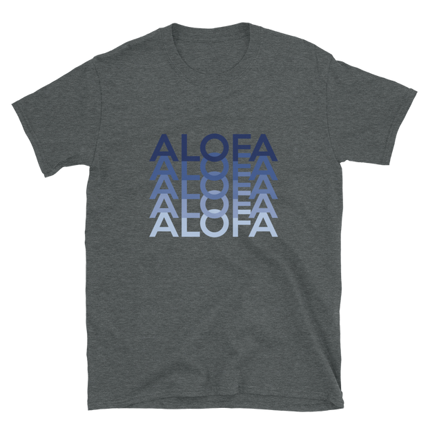 Blue Alofa Repeat *ADULT SHORT SLEEVE*