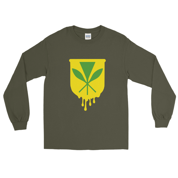 Kanaka Maoli Crest - Yellow *ADULT LONG SLEEVE*