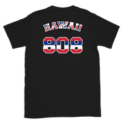 Hawaii 808 Union Jack - Flag Jersey with White Border (front/back) *ADULT SHORT SLEEVE*