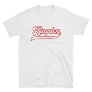 Kingdom Script ~ White with Red Border *ADULT SHORT SLEEVE*