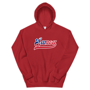 Samoa 685 - Flag with White Border (front/back)  *ADULT HOODIE*