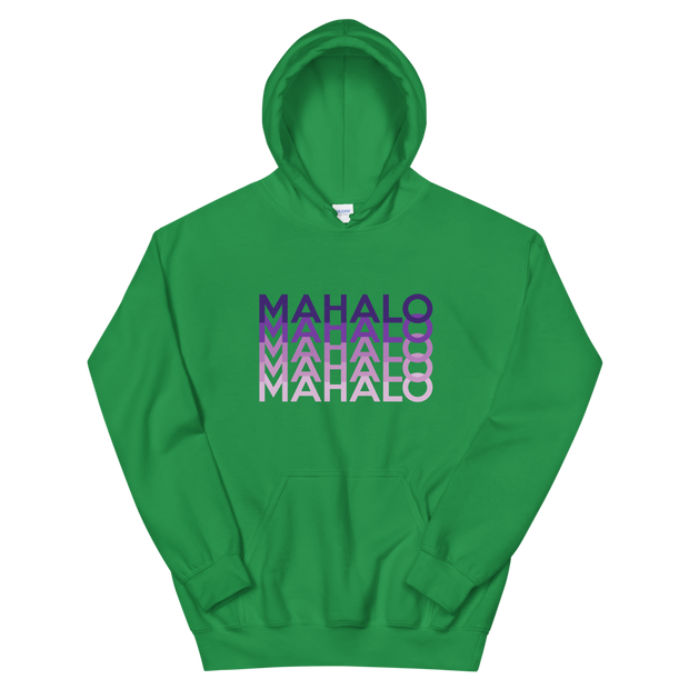 Purple Mahalo Repeat *ADULT HOODIE*