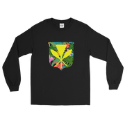 Kanaka Maoli Coat of Arms with Floral Shield *ADULT LONG SLEEVE*