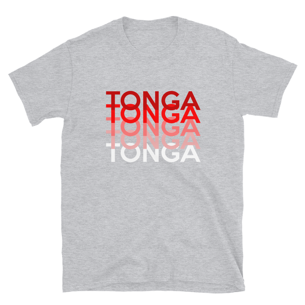 Red and White Tonga Repeat *ADULT SHORT SLEEVE*