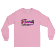 Hawaii Script ~ Floral with Black Border *ADULT LONG SLEEVE*