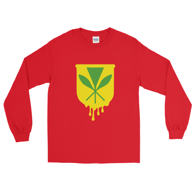 Kanaka Maoli Crest - Yellow *ADULT LONG SLEEVE*