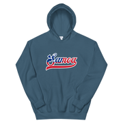 Samoa Script ~ Flag with White Border *ADULT HOODIE*