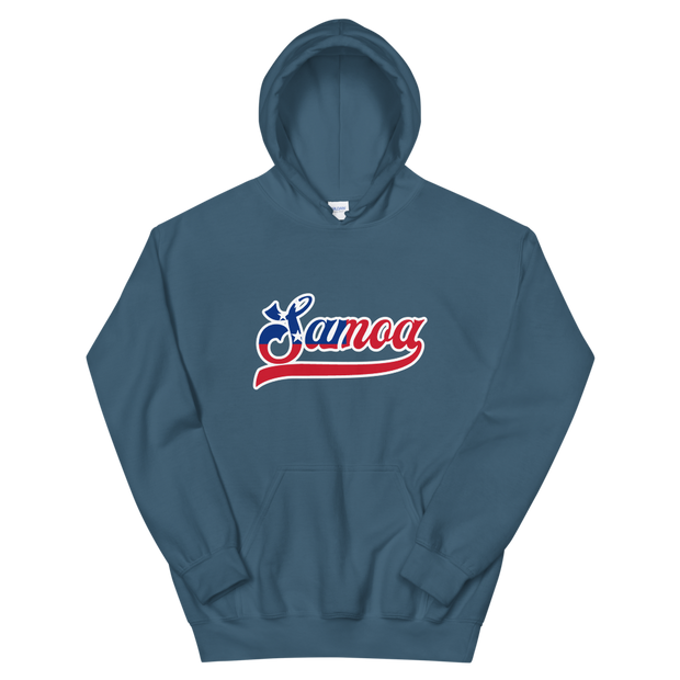 Samoa Script ~ Flag with White Border *ADULT HOODIE*