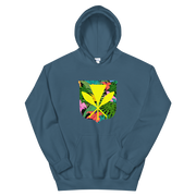 Kanaka Maoli Coat of Arms with Floral Shield *ADULT HOODIE*