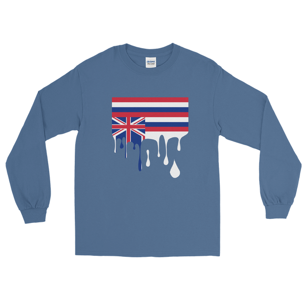 Drip Hawaii Sovereignty - Flag Horizontal *ADULT LONG SLEEVE*